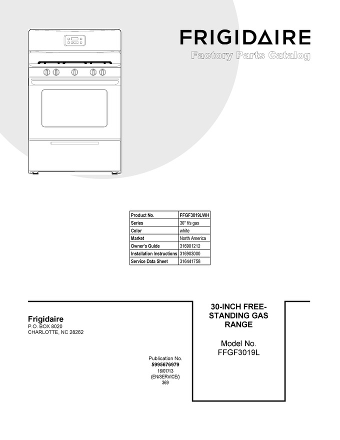 Diagram for FFGF3019LWH
