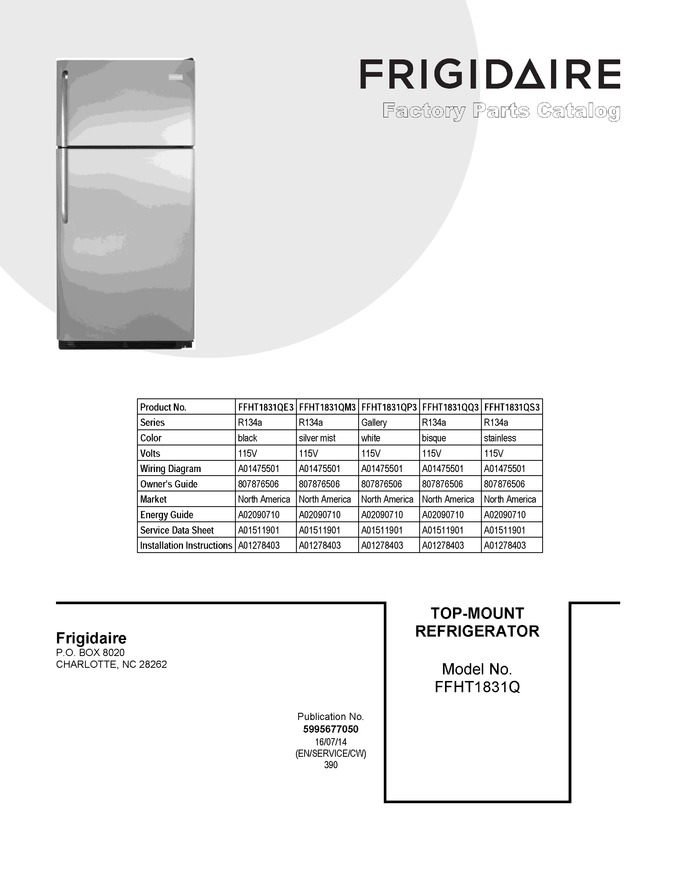Diagram for FFHT1831QQ3