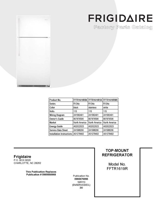 Diagram for FFTR1619RS0