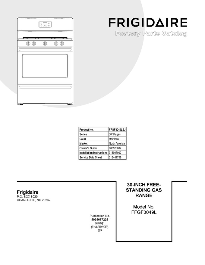 Diagram for FFGF3049LSJ
