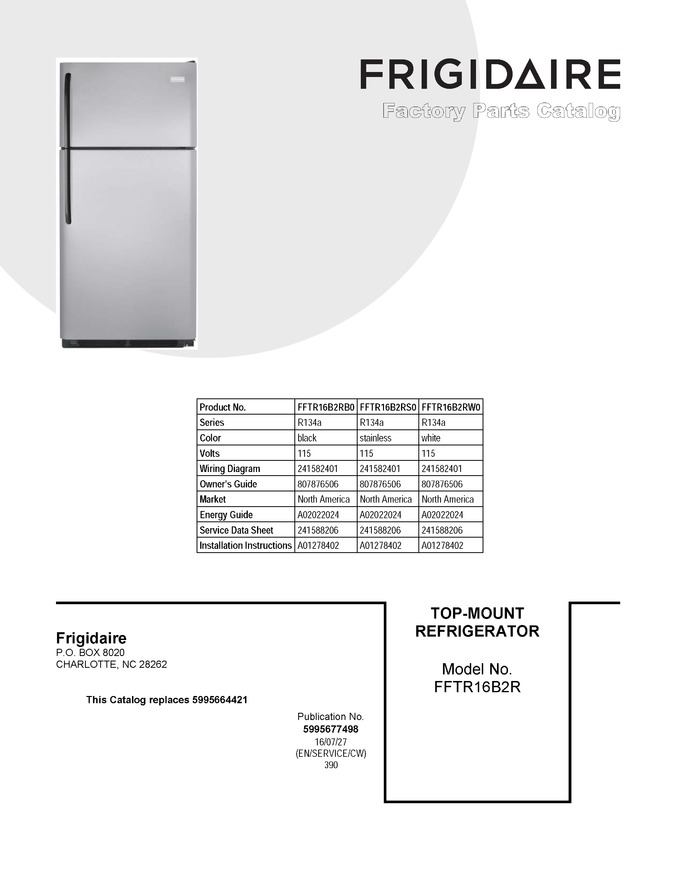 Diagram for FFTR16B2RW0