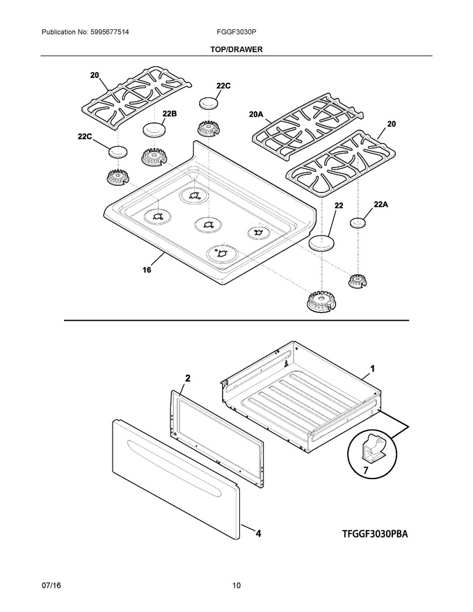Diagram for FGGF3030PBC