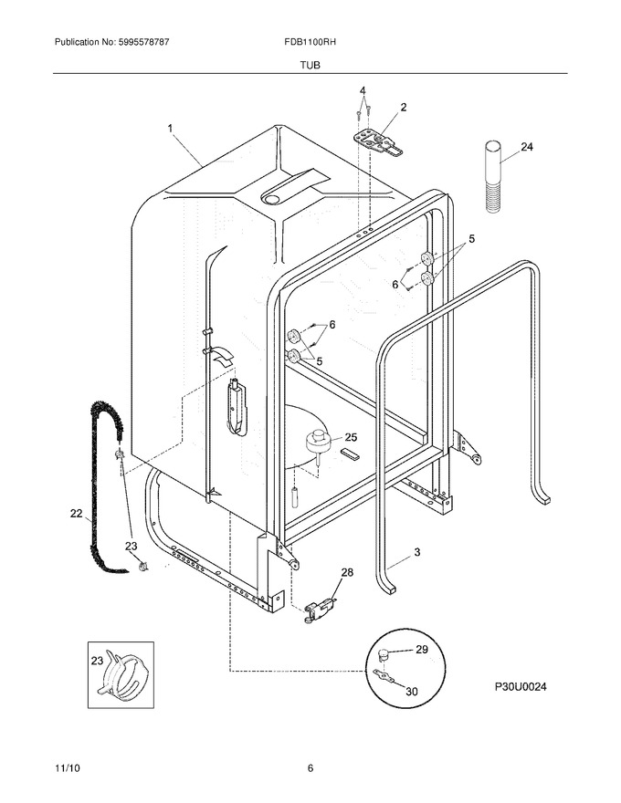 Diagram for FDB1100RHM2A