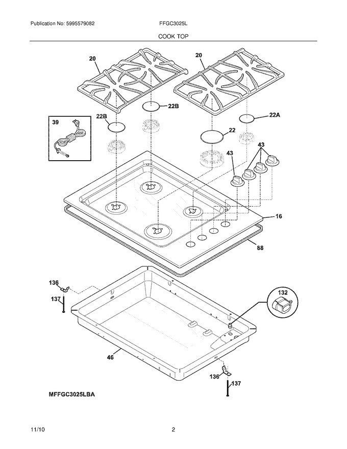Diagram for FFGC3025LWB