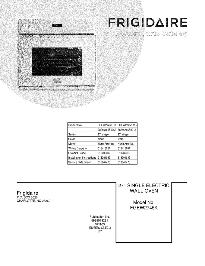 Diagram for FGEW2745KBB