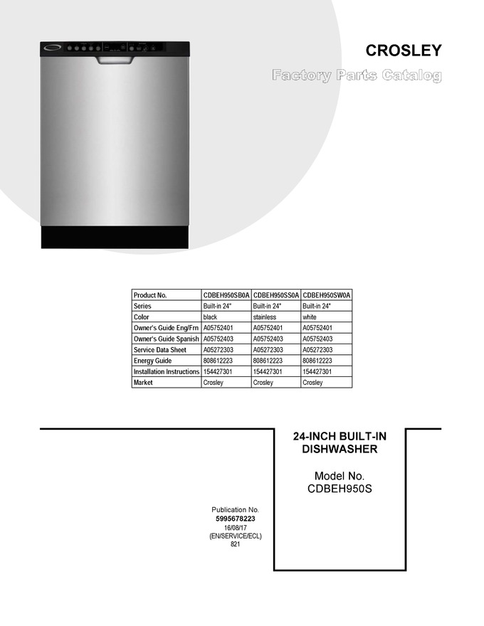 Diagram for CDBEH950SS0A