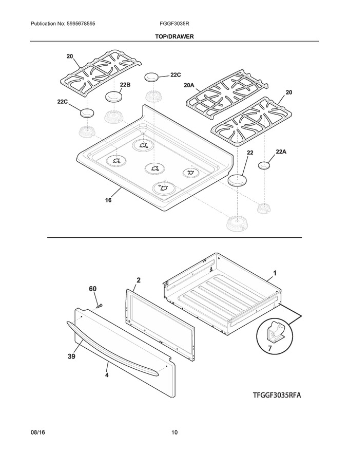 Diagram for FGGF3035RBC
