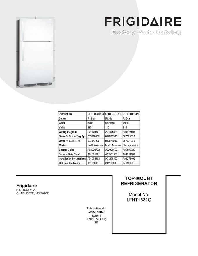 Diagram for LFHT1831QE3