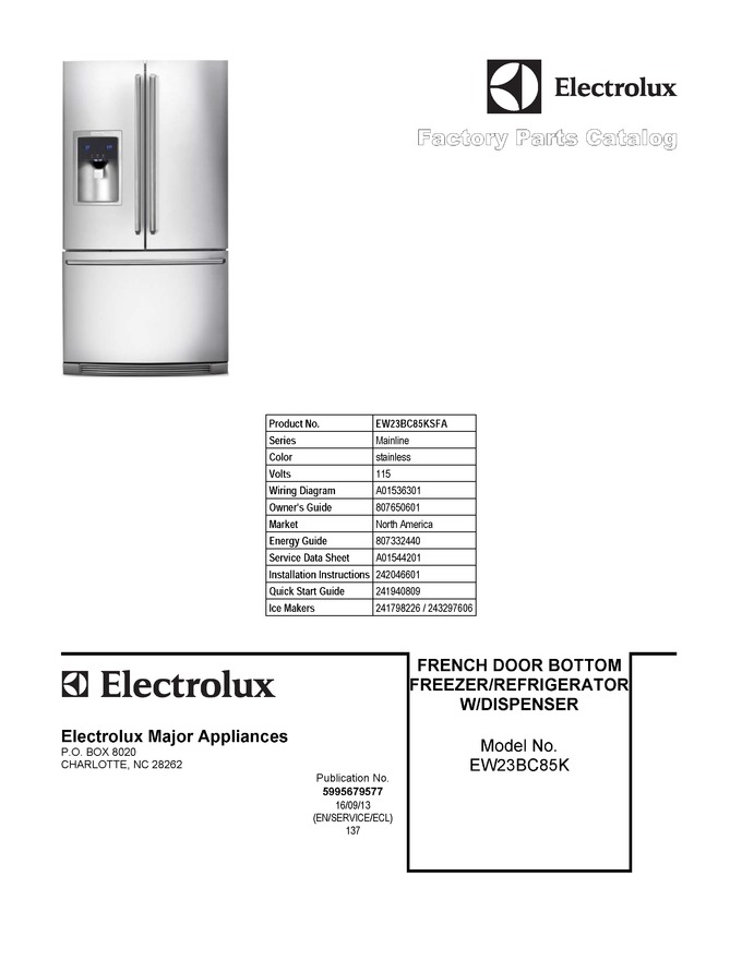 Diagram for EW23BC85KSFA