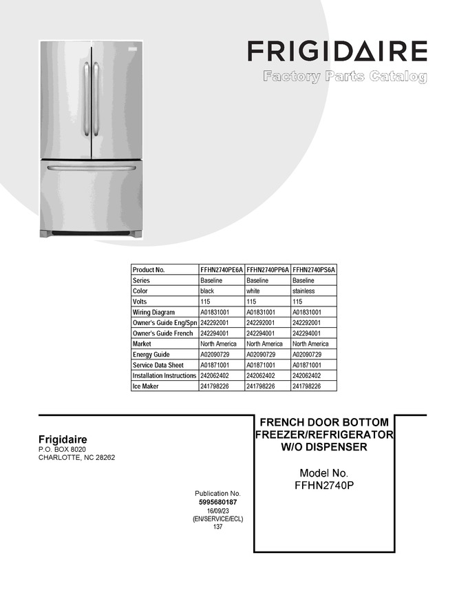 Diagram for FFHN2740PS6A