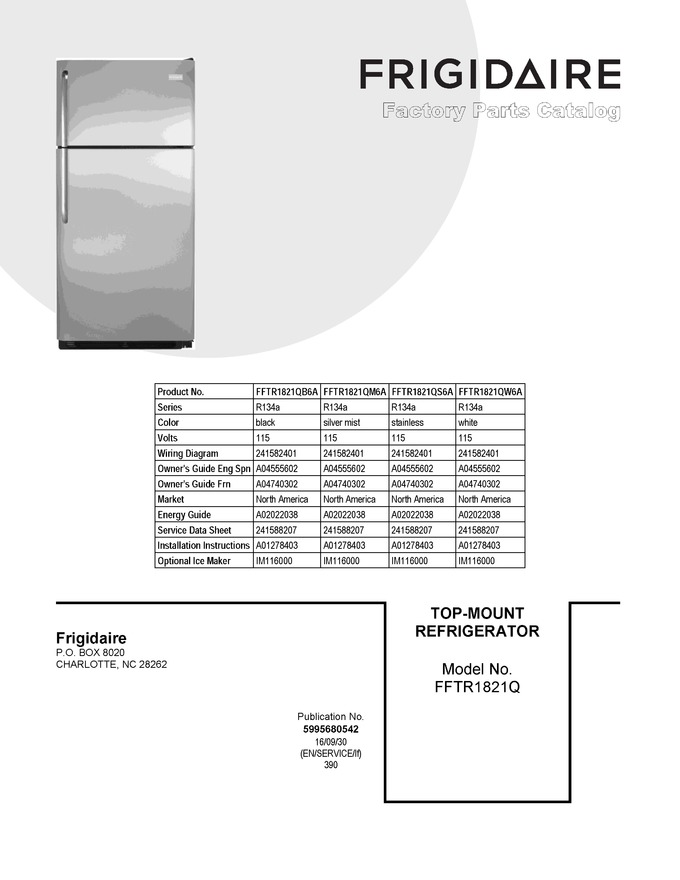 Diagram for FFTR1821QB6A