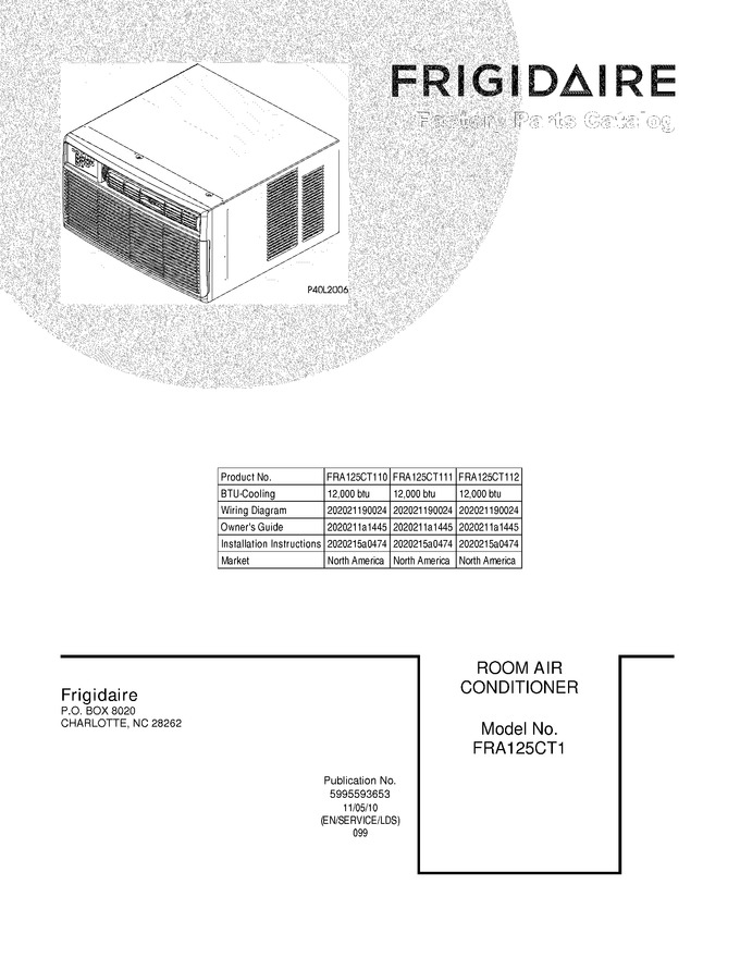 Diagram for FRA125CT110