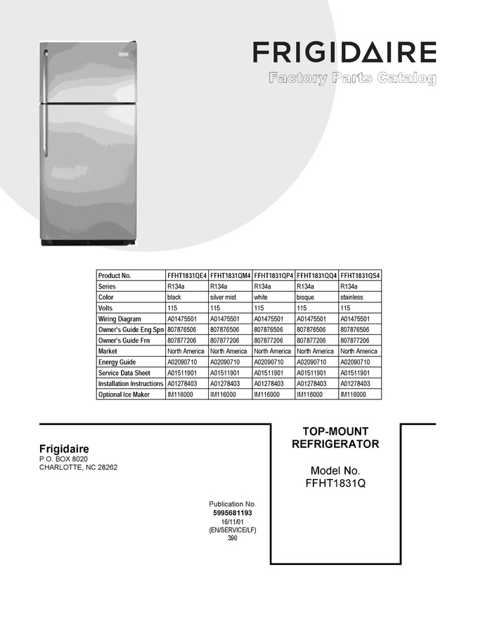 Diagram for FFHT1831QQ4