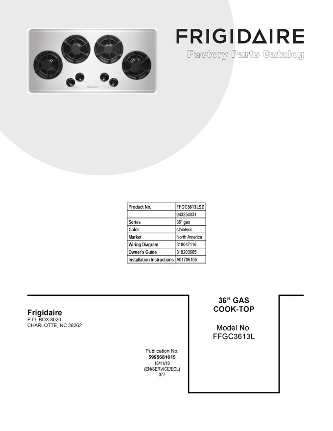 Diagram for FFGC3613LSD