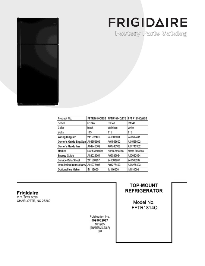 Diagram for FFTR1814QB7B