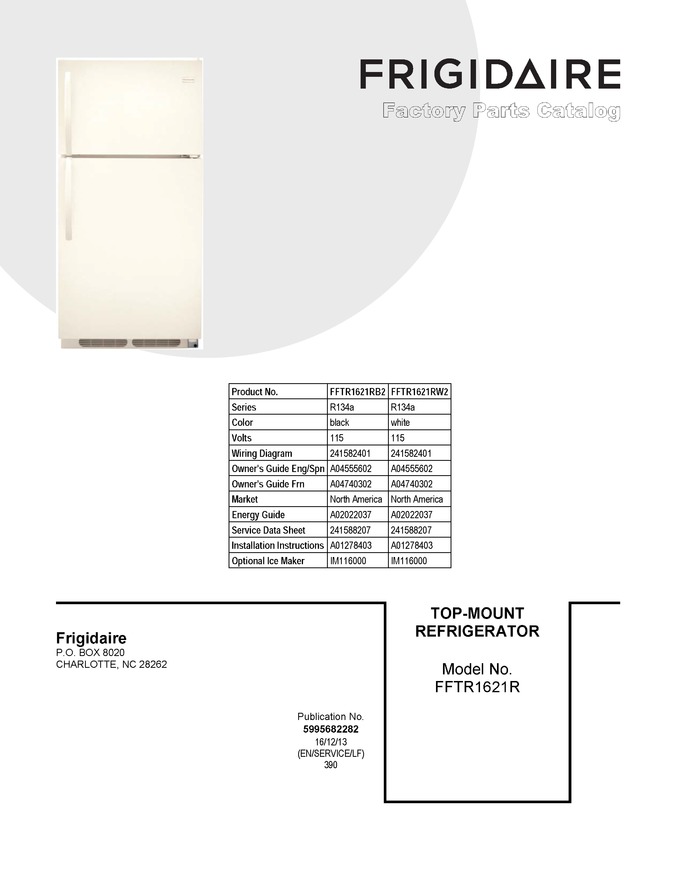 Diagram for FFTR1621RB2