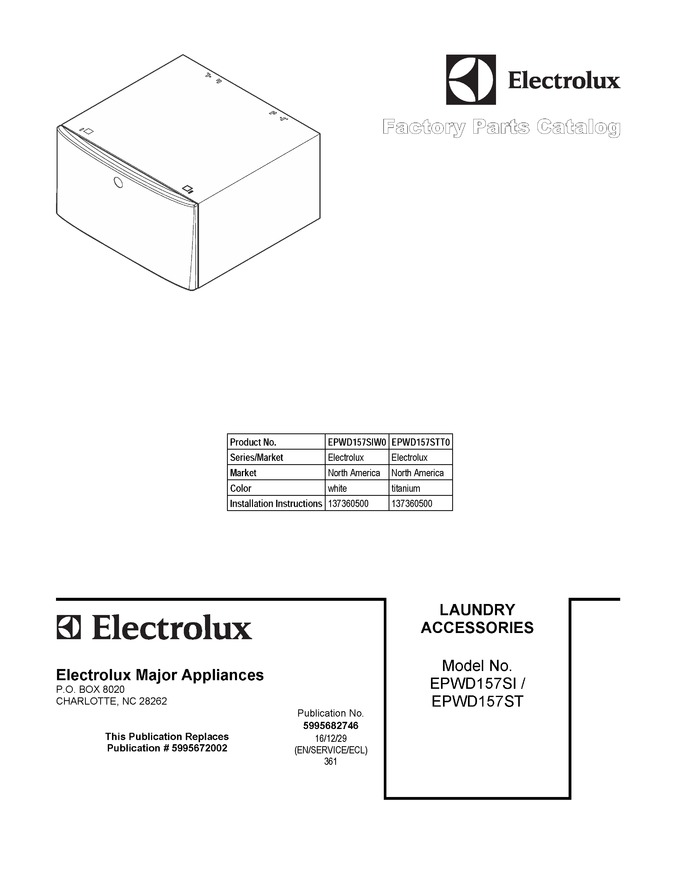 Diagram for EPWD157SIW0