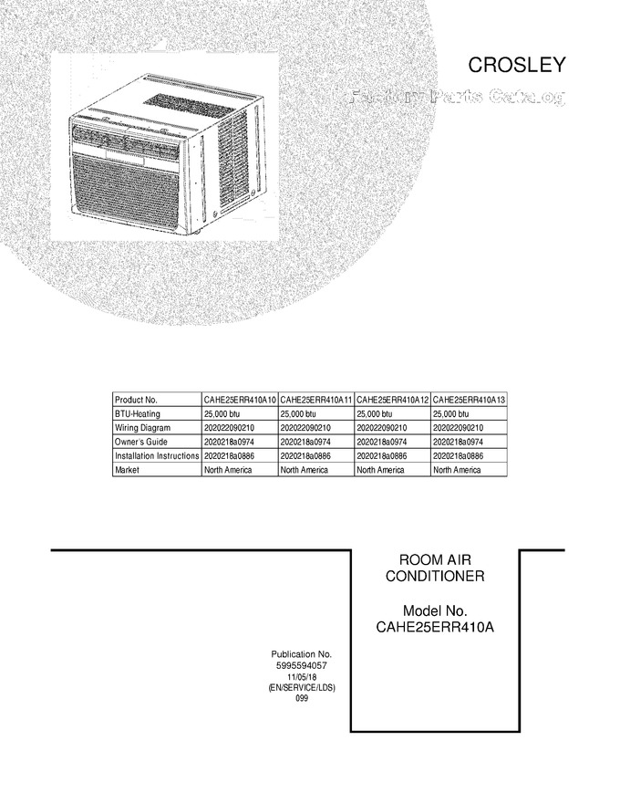 Diagram for CAHE25ERR410A11