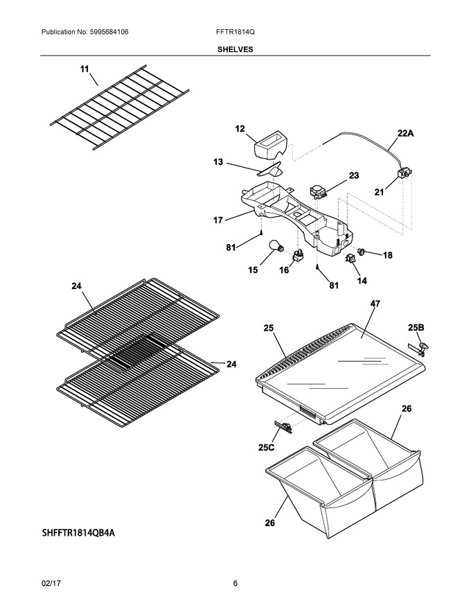 Diagram for FFTR1814QW9B