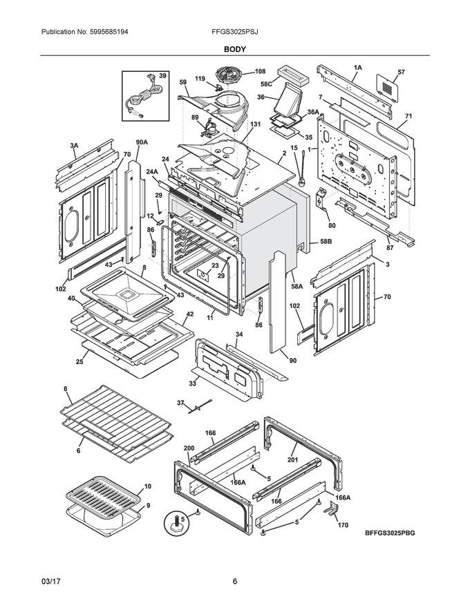 Diagram for FFGS3025PSJ