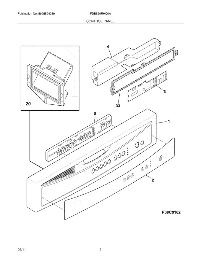 Diagram for FDB520RHC0A
