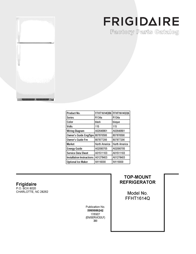 Diagram for FFHT1614QQ6