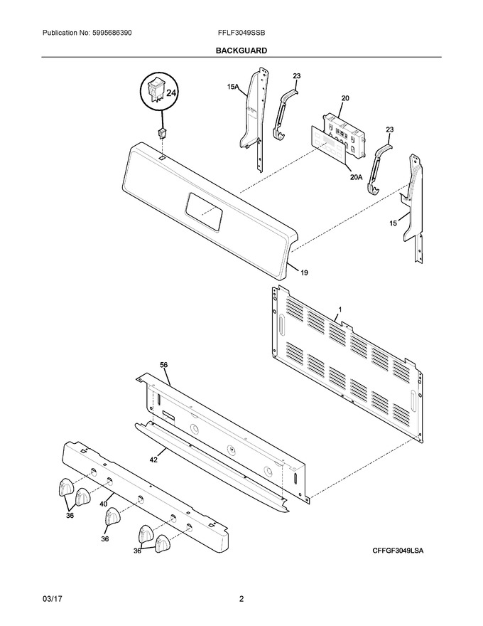 Diagram for FFLF3049SSB