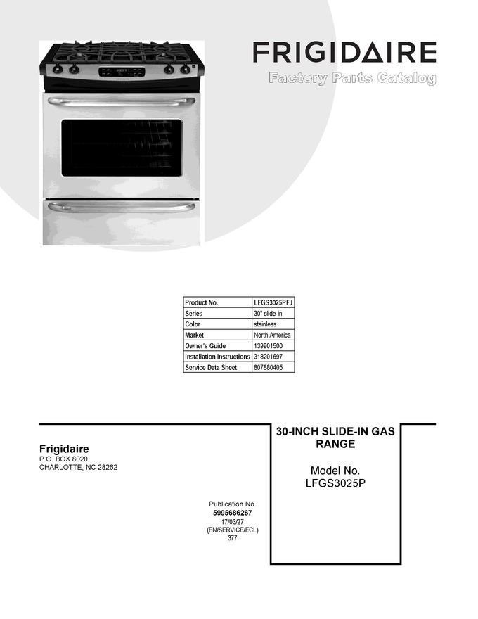 Diagram for LFGS3025PFJ