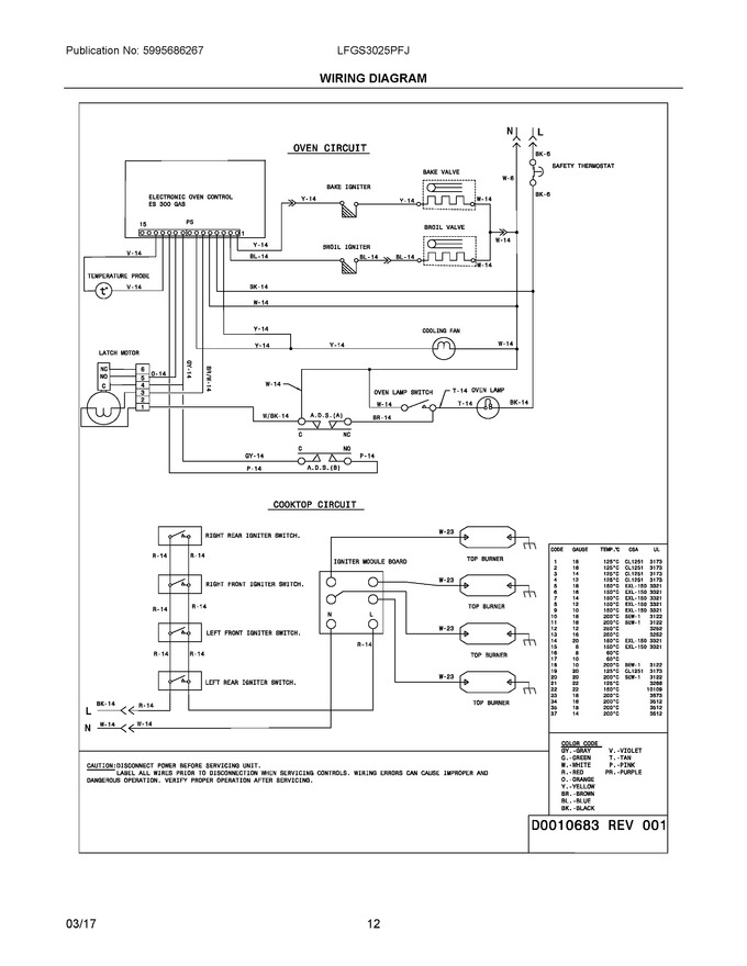 Diagram for LFGS3025PFJ