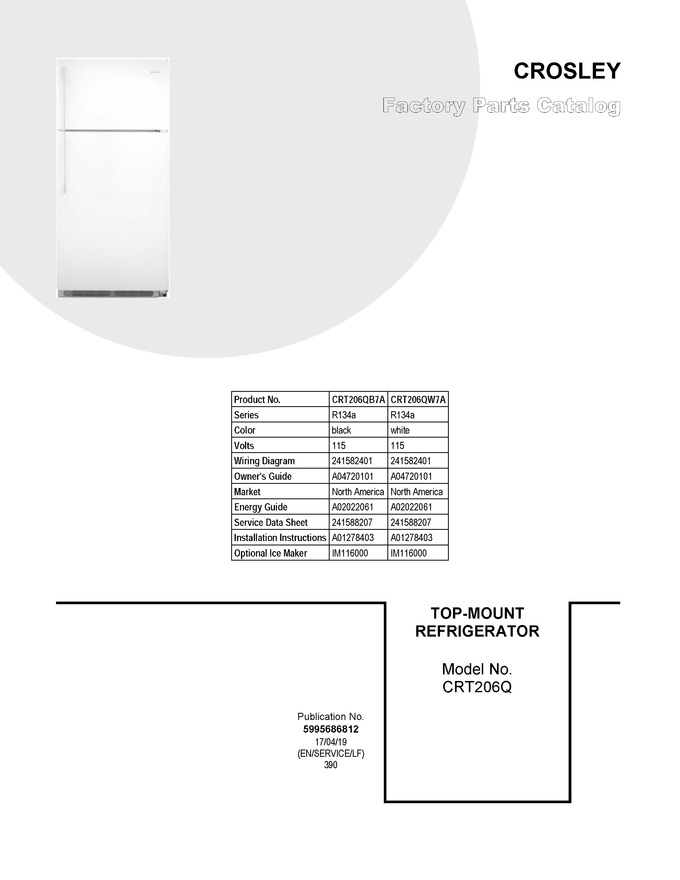 Diagram for CRT206QW7A