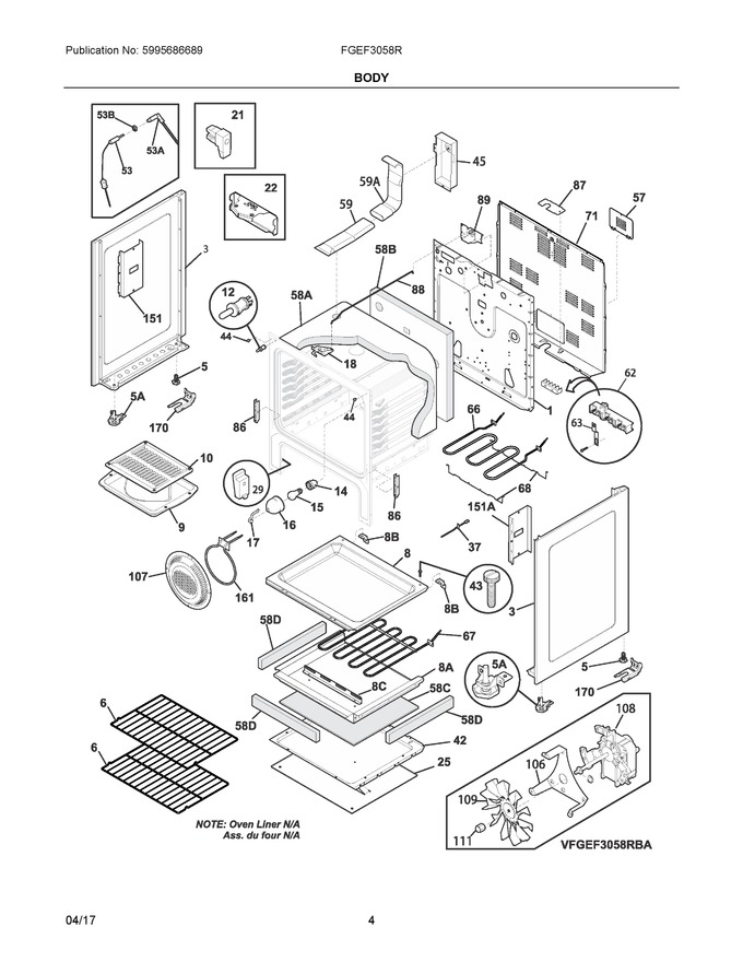 Diagram for FGEF3058RWB