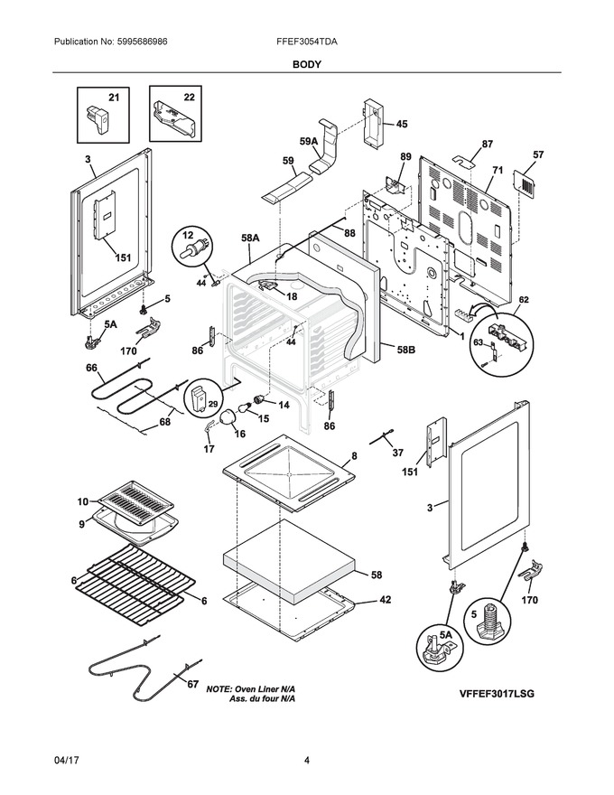 Diagram for FFEF3054TDA