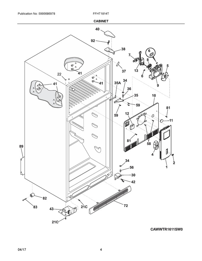 Diagram for FFHT1814TW0