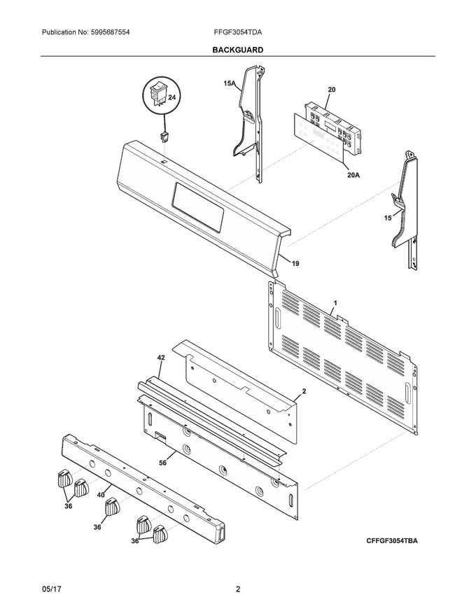 Diagram for FFGF3054TDA