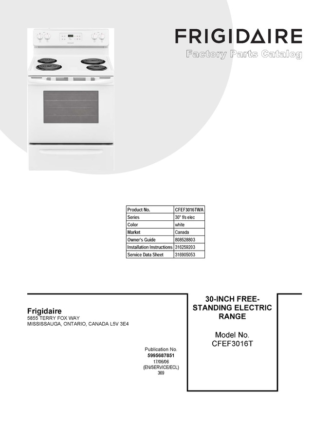 Diagram for CFEF3016TWA