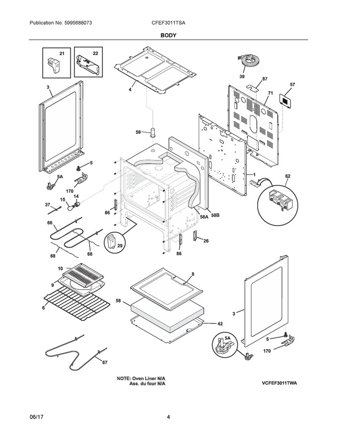 Diagram for CFEF3011TSA