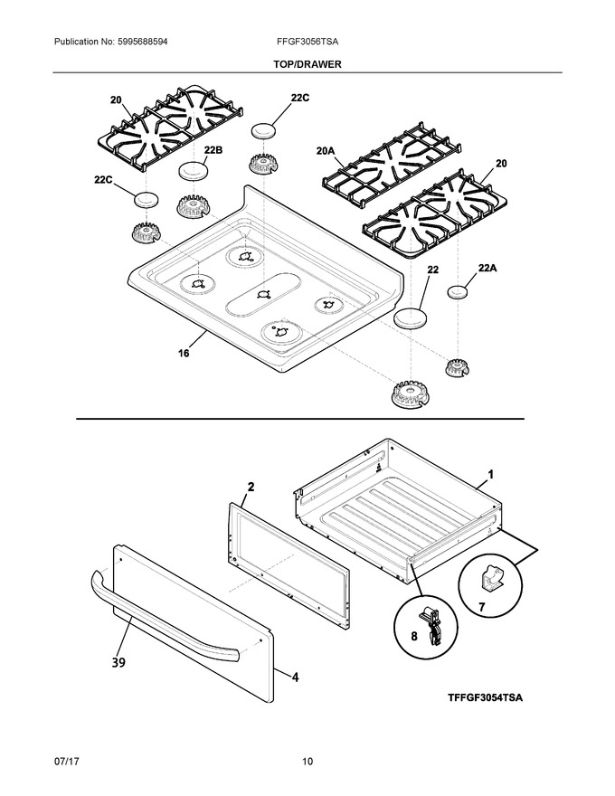 Diagram for FFGF3056TSA