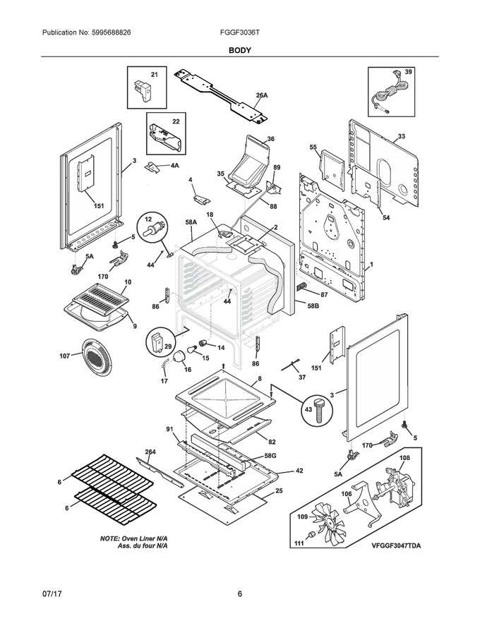 Diagram for FGGF3036TWA