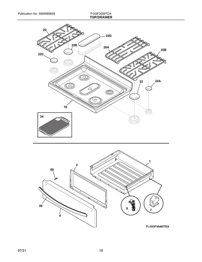 Diagram for FGGF3059TDA