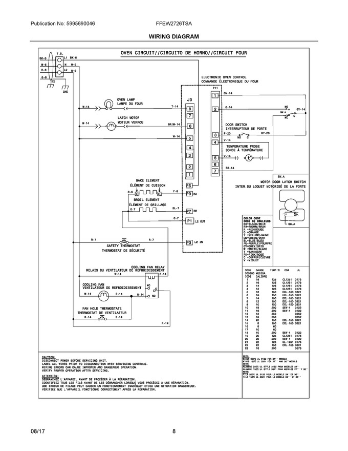 Diagram for FFEW2726TSA