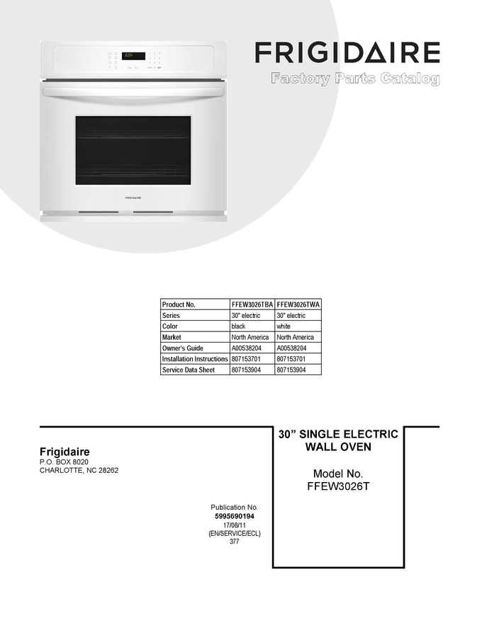 Diagram for FFEW3026TWA