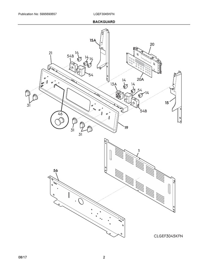 Diagram for LGEF3045KFN