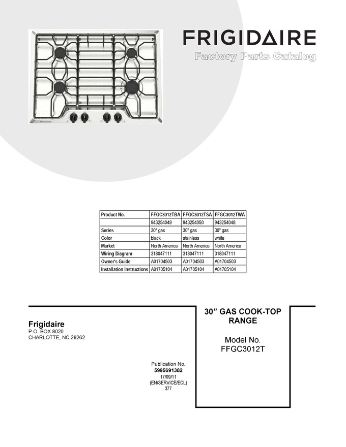 Diagram for FFGC3012TBA