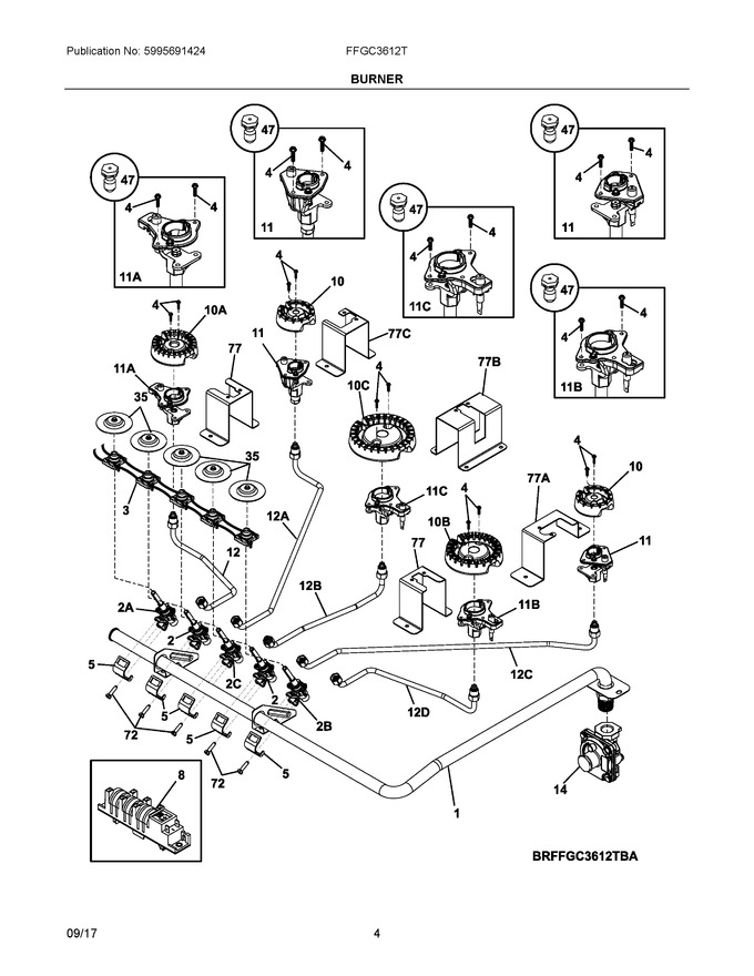 Diagram for FFGC3612TSA