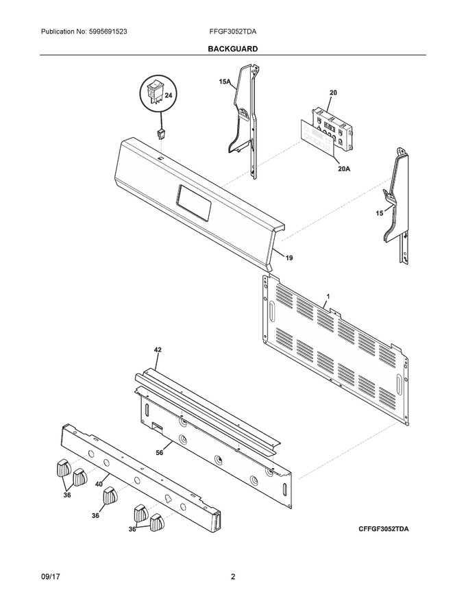 Diagram for FFGF3052TDA