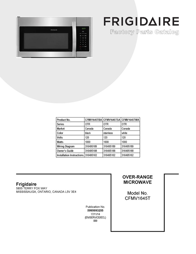 Diagram for CFMV1645TBA