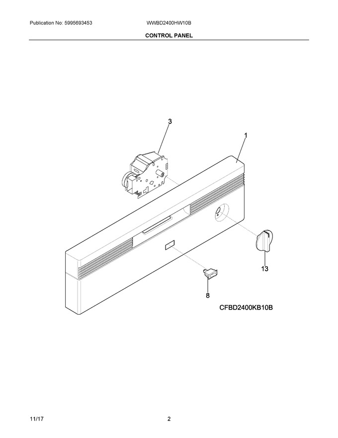 Diagram for WWBD2400HW10B