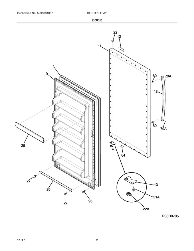 Diagram for CFFH17F1TW0