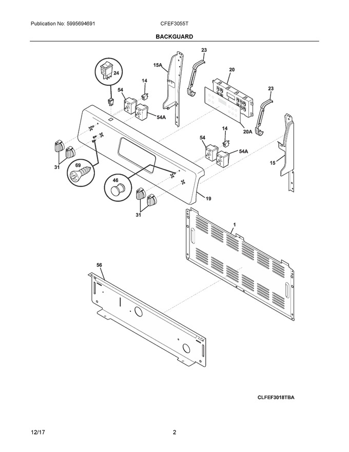 Diagram for CFEF3055TWD