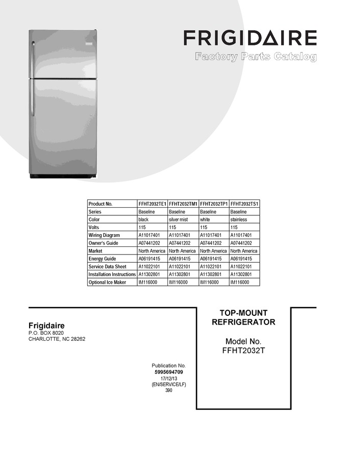 Diagram for FFHT2032TM1